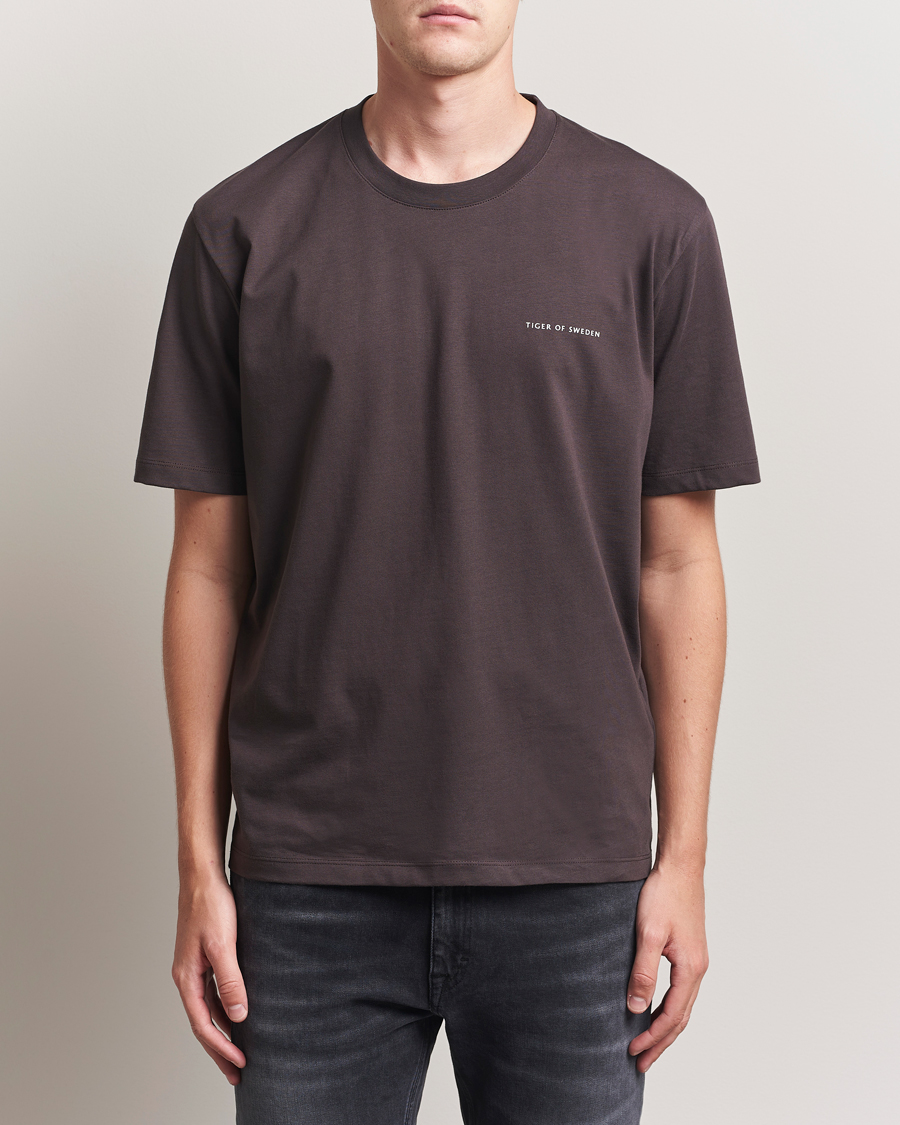 Herren | T-Shirts | Tiger of Sweden | Pro Logo Crew Neck T-Shirt Triumph Steel