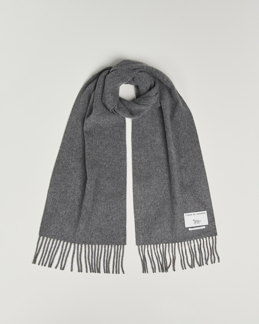Herren | Schals | Tiger of Sweden | Sylan Wool Scarf Grey Melange