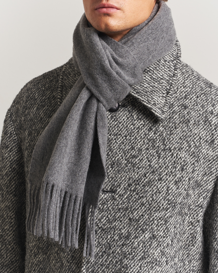Herren | Schals | Tiger of Sweden | Sylan Wool Scarf Grey Melange