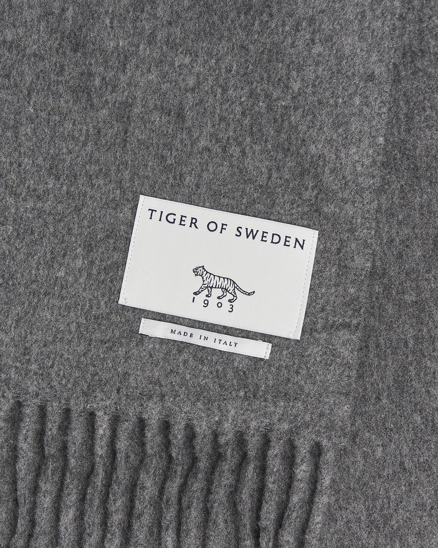Herren | Schals | Tiger of Sweden | Sylan Wool Scarf Grey Melange