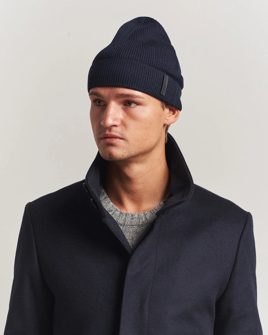Herren | Mützen | Tiger of Sweden | Caldu Wool Beanie Light Ink