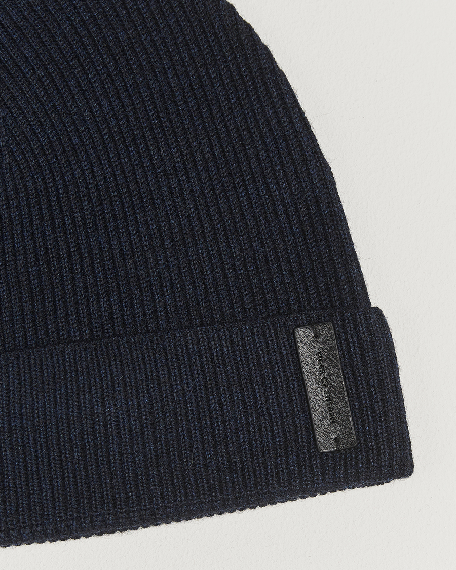Herren | Mützen | Tiger of Sweden | Caldu Wool Beanie Light Ink