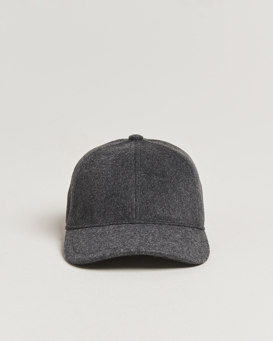 Herren | Hüte & Mützen | Tiger of Sweden | Hent Wool/Cashmere Cap Dark Grey Melange