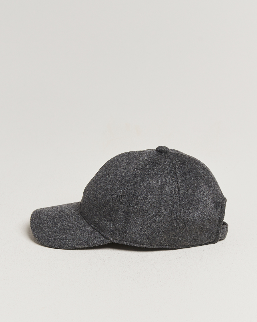 Herren | Hüte & Mützen | Tiger of Sweden | Hent Wool/Cashmere Cap Dark Grey Melange
