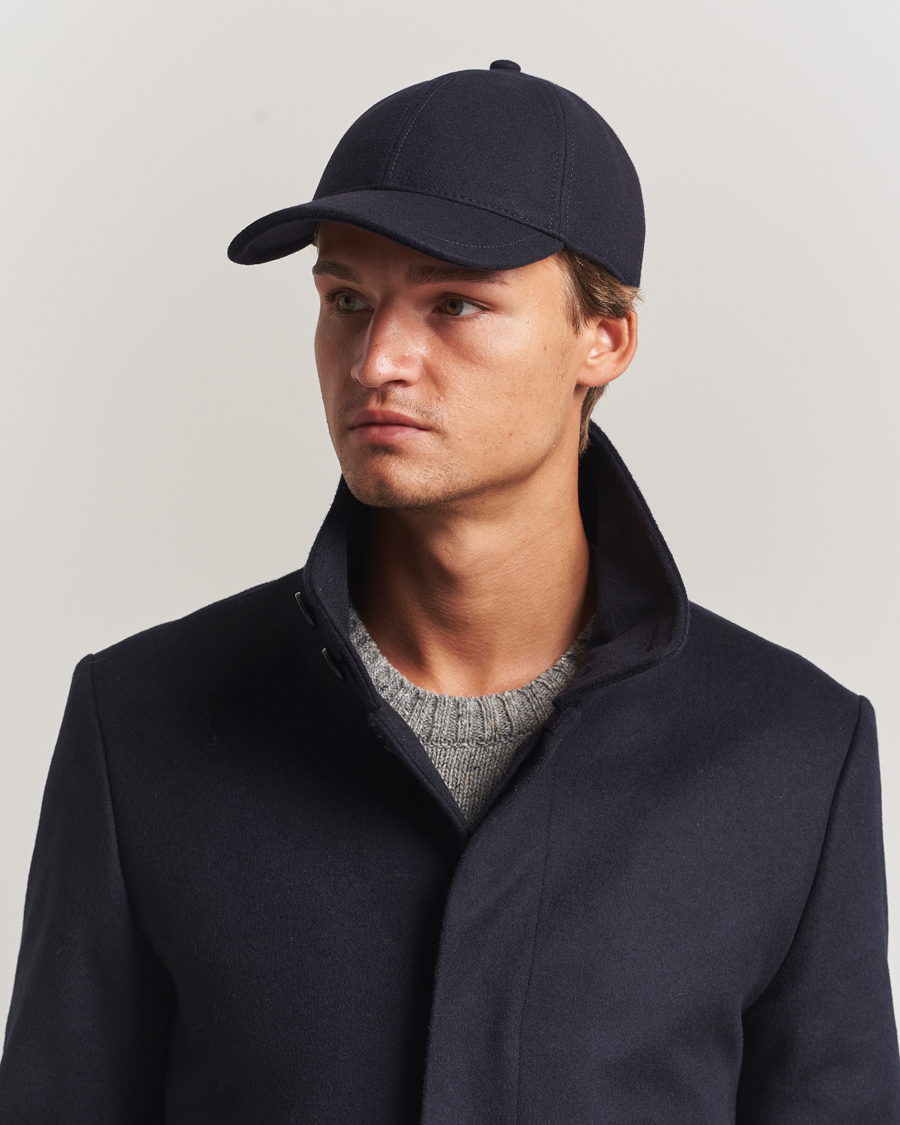 Herren | Hüte & Mützen | Tiger of Sweden | Hent Wool/Cashmere Cap Light Ink