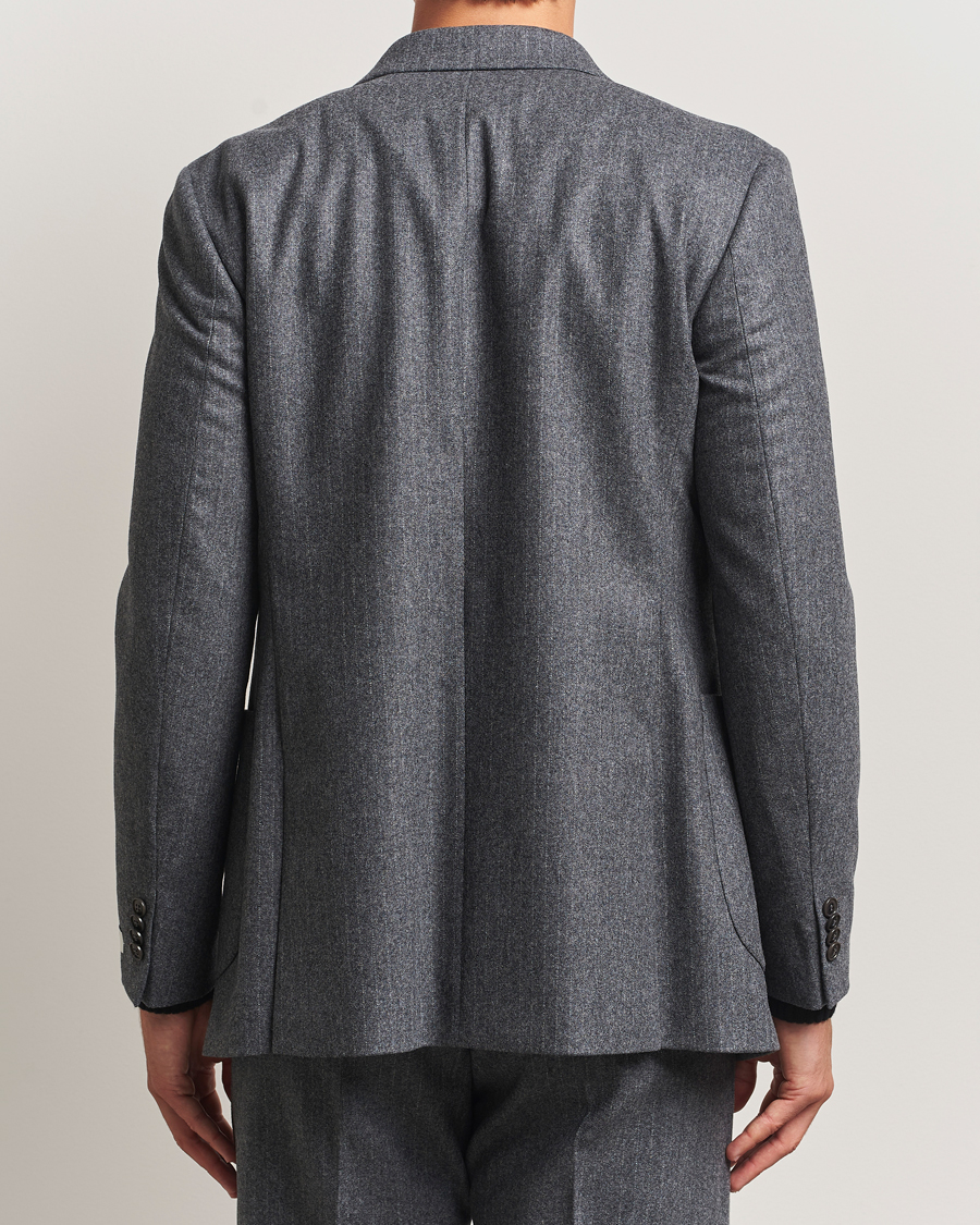 Herren | Sakkos | Tiger of Sweden | Joachim Wool Double Breasted Pinstriped Blazer Silver