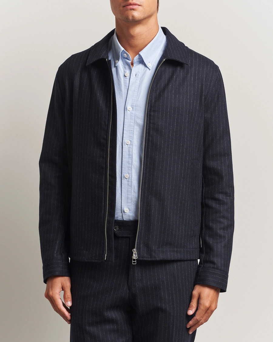 Herren | Jacken | Tiger of Sweden | Barnaby Wool Pinstriped Jacket Blue Function