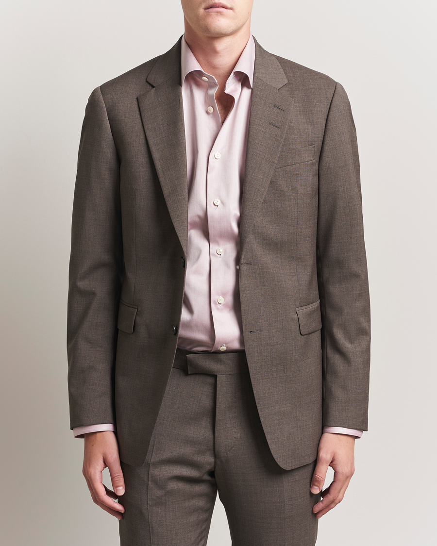 Herren | Sakkos | Tiger of Sweden | Justin Wool Suit Blazer Mud