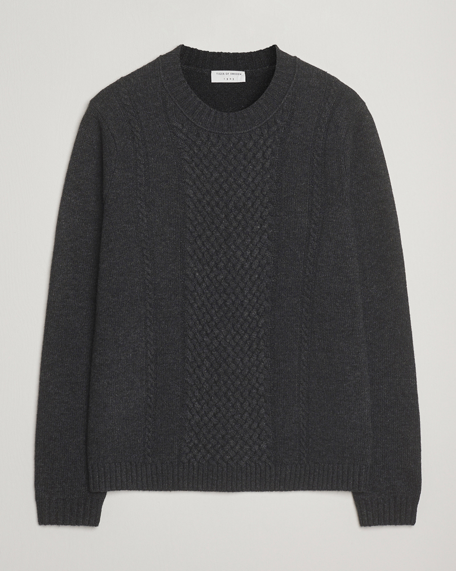 Herren | Pullover | Tiger of Sweden | Harry Wool Knitted Sweater Phantom