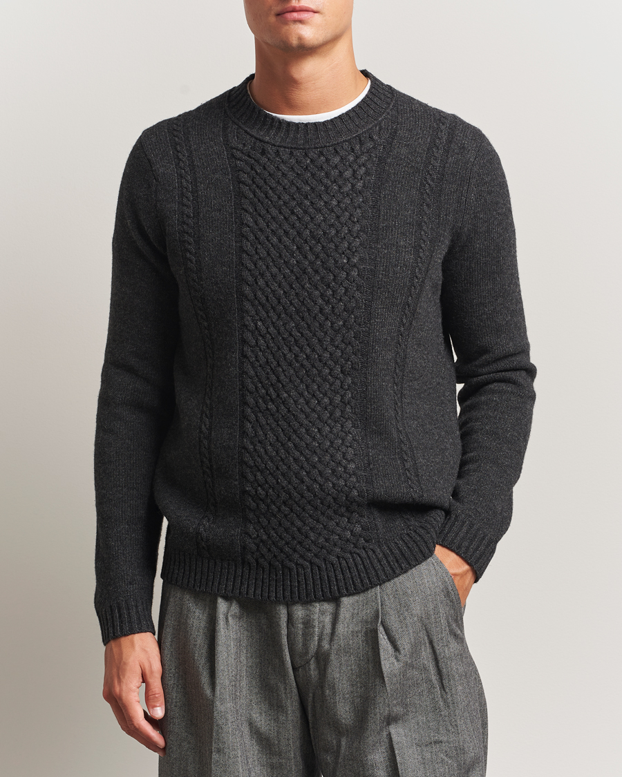 Herren | Pullover | Tiger of Sweden | Harry Wool Knitted Sweater Phantom