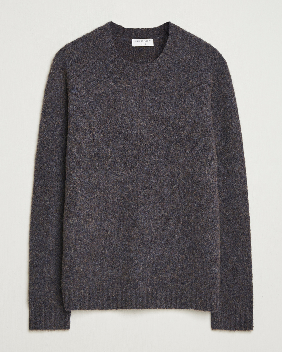 Herren | Pullover | Tiger of Sweden | Adryan Yak/Alpaca Knitted Sweater Blue Function