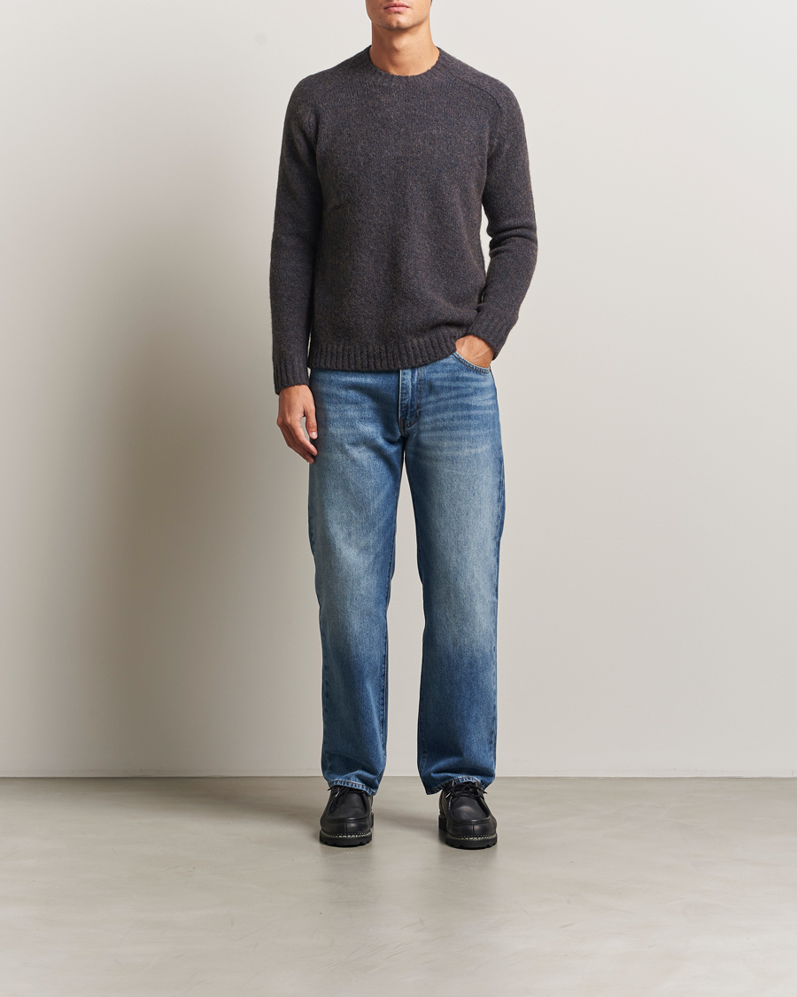 Herren | Pullover | Tiger of Sweden | Adryan Yak/Alpaca Knitted Sweater Blue Function