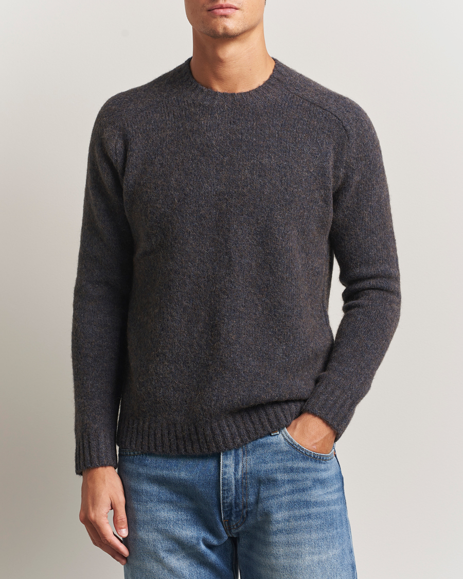 Herren | Pullover | Tiger of Sweden | Adryan Yak/Alpaca Knitted Sweater Blue Function