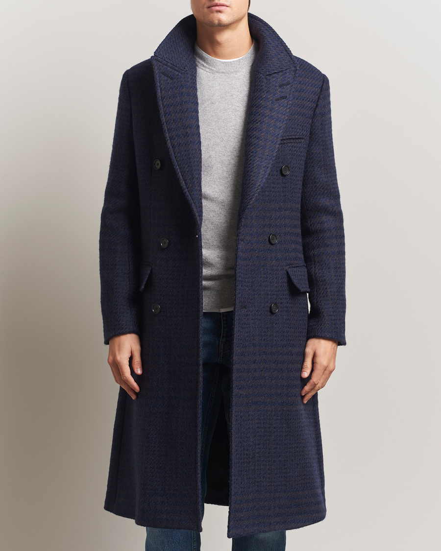Herren | Jacken | Tiger of Sweden | Hennri Swedish Wool Double Breasted Coat Light Ink