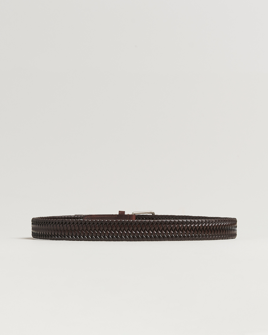Herren | Gürtel | Tiger of Sweden | Braidant Braided Belt Dark Brown