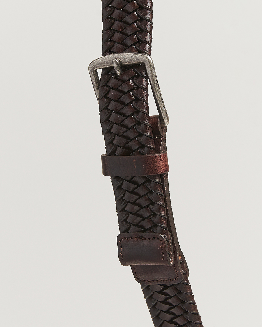 Herren | Gürtel | Tiger of Sweden | Braidant Braided Belt Dark Brown