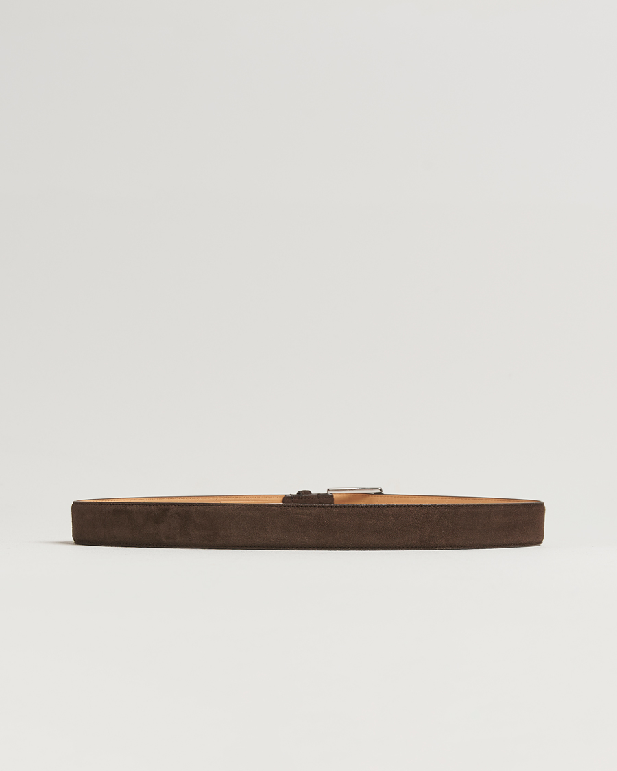 Herren | Gürtel | Tiger of Sweden | Bergstroms Suede Belt Dark Brown