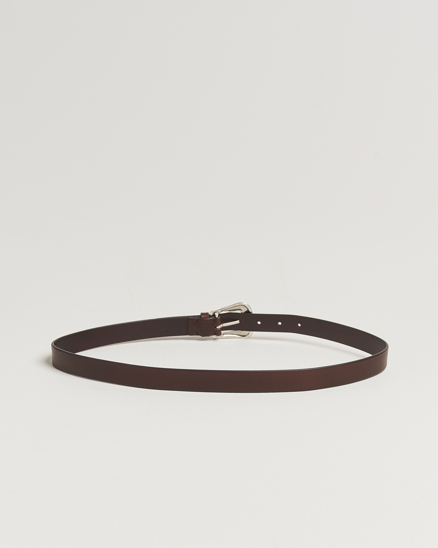 Herren | Gürtel | Tiger of Sweden | Ecus Western Leather Belt Dark Brown