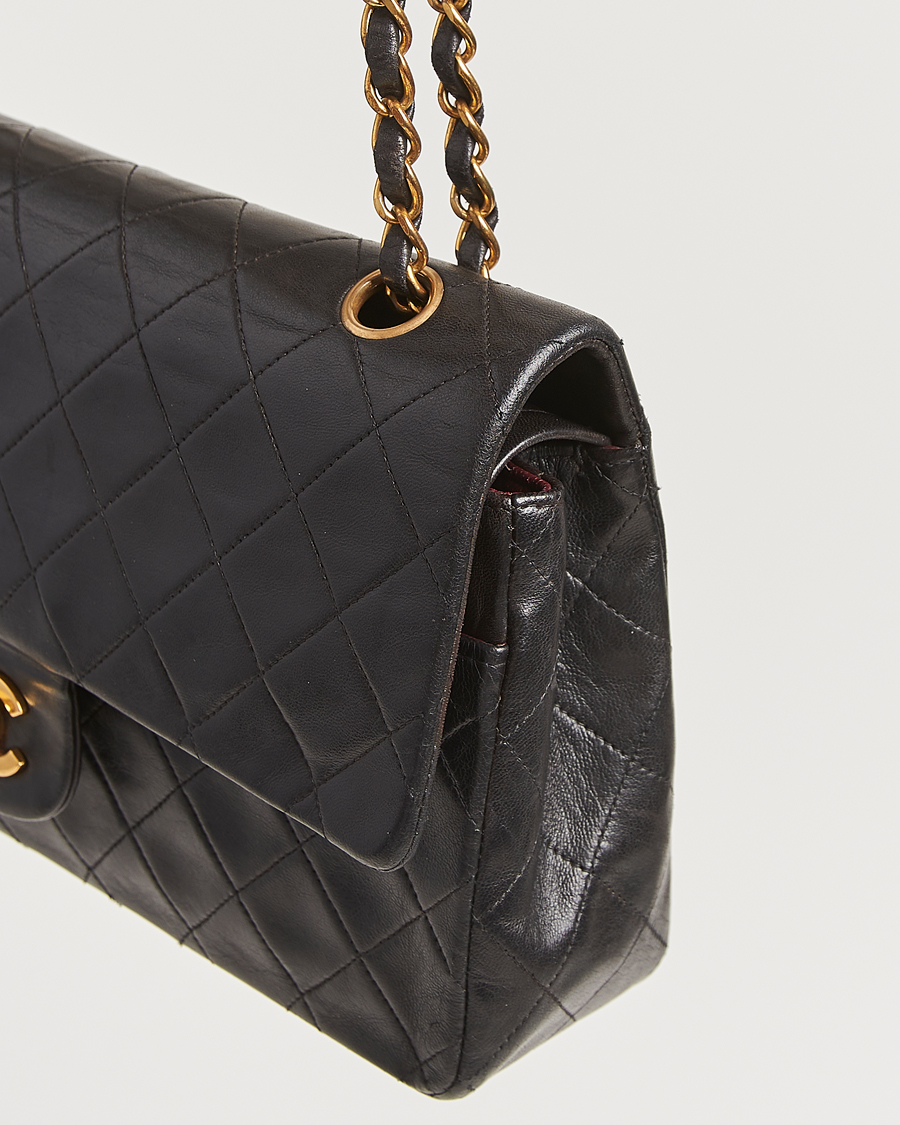 Herren | Gifts for Her | Chanel Pre-Owned | Classic Double Flap Medium Lambskin Black