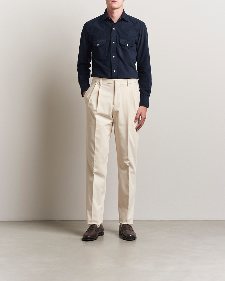 Herren | Hemden | 100Hands | Western Cord Shirt Navy