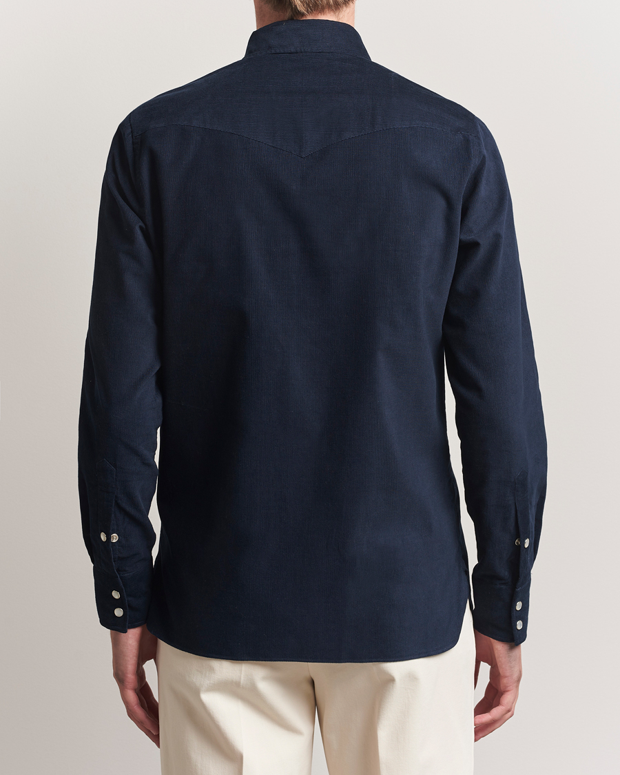 Herren | Hemden | 100Hands | Western Cord Shirt Navy