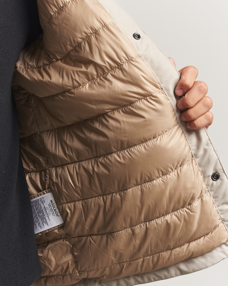Herren | Jacken | Woolrich | Alaskan Melton Wool Shirt Jacket Oatmeal Check