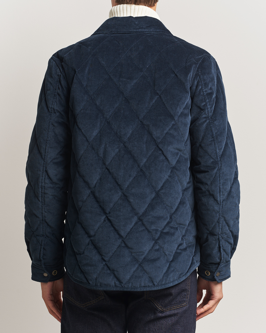 Herren | Jacken | Woolrich | Corduroy Alaskan Shirt Jacket Melton Blue