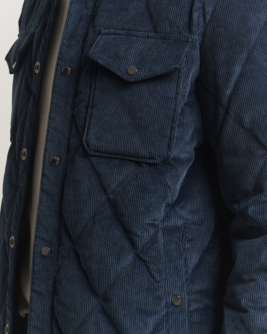 Herren | Jacken | Woolrich | Corduroy Alaskan Shirt Jacket Melton Blue