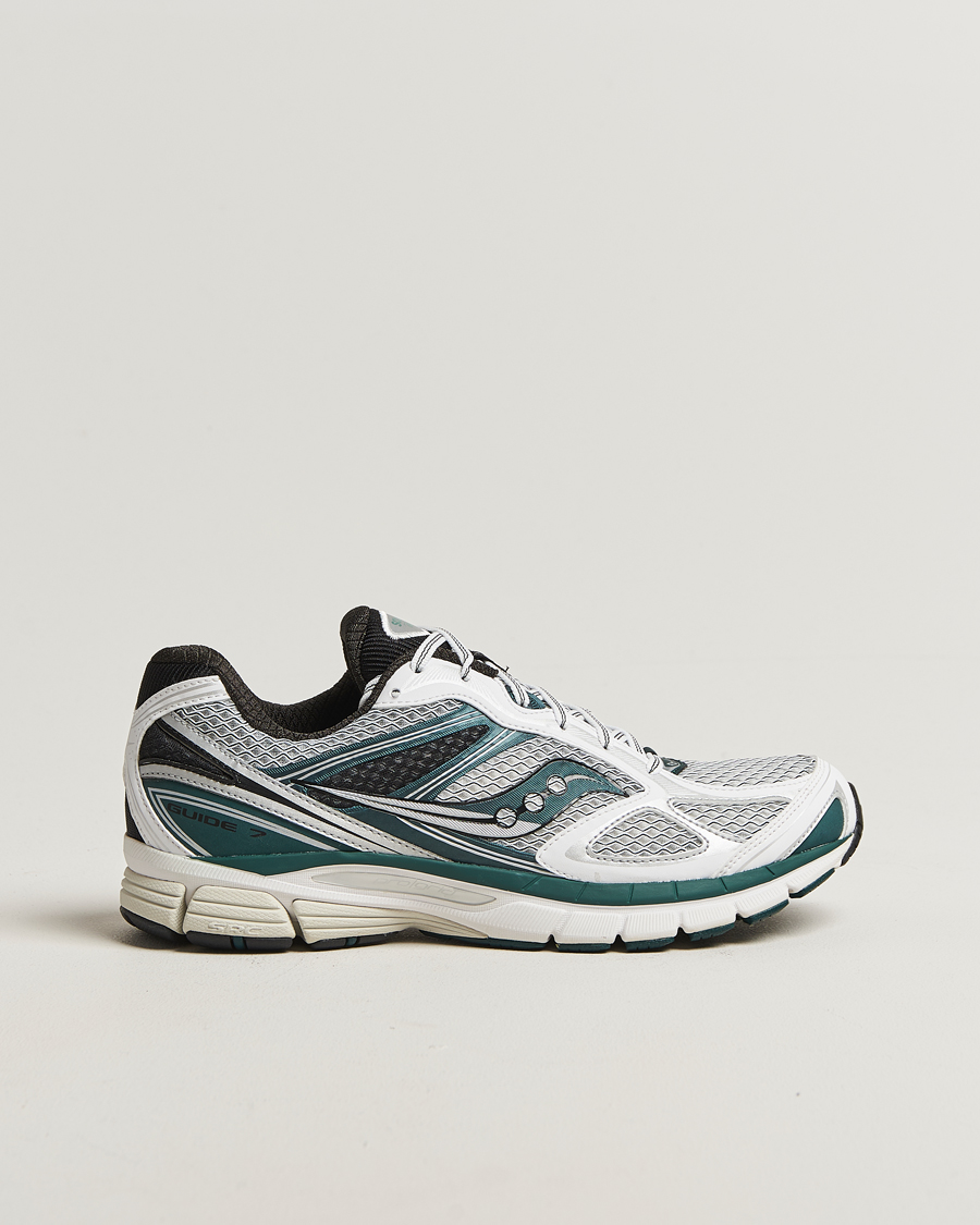 Herren | Sneaker | Saucony | Guide 7 Running Sneaker White/Pine