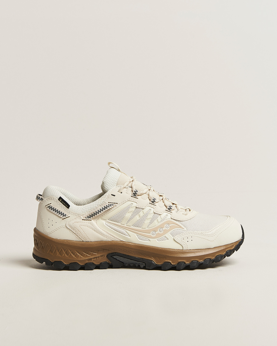 Herren | Trail Sneaker | Saucony | Grid Peak Gore-Tex Trail Sneaker Ivory/Gold