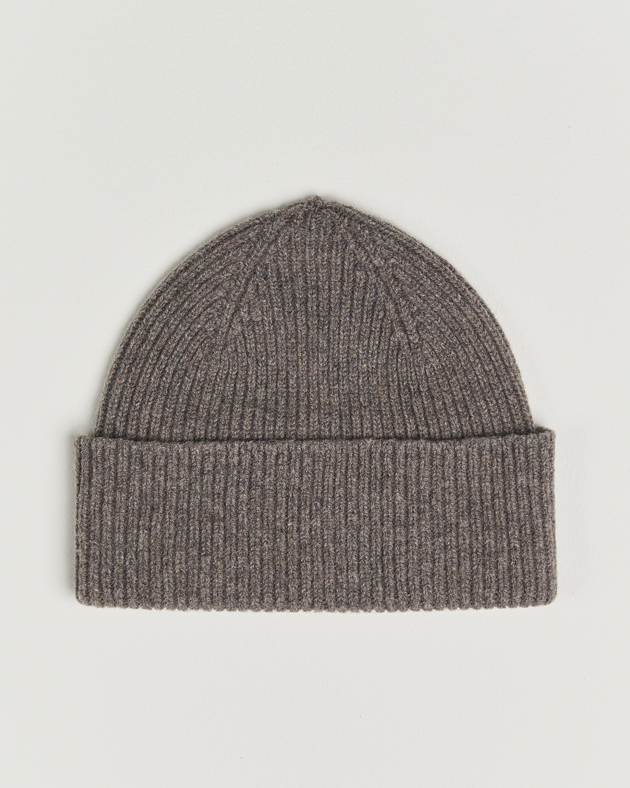 Herren | Mützen | Robert Mackie | Clyde Lambswool Beanie Light Brown