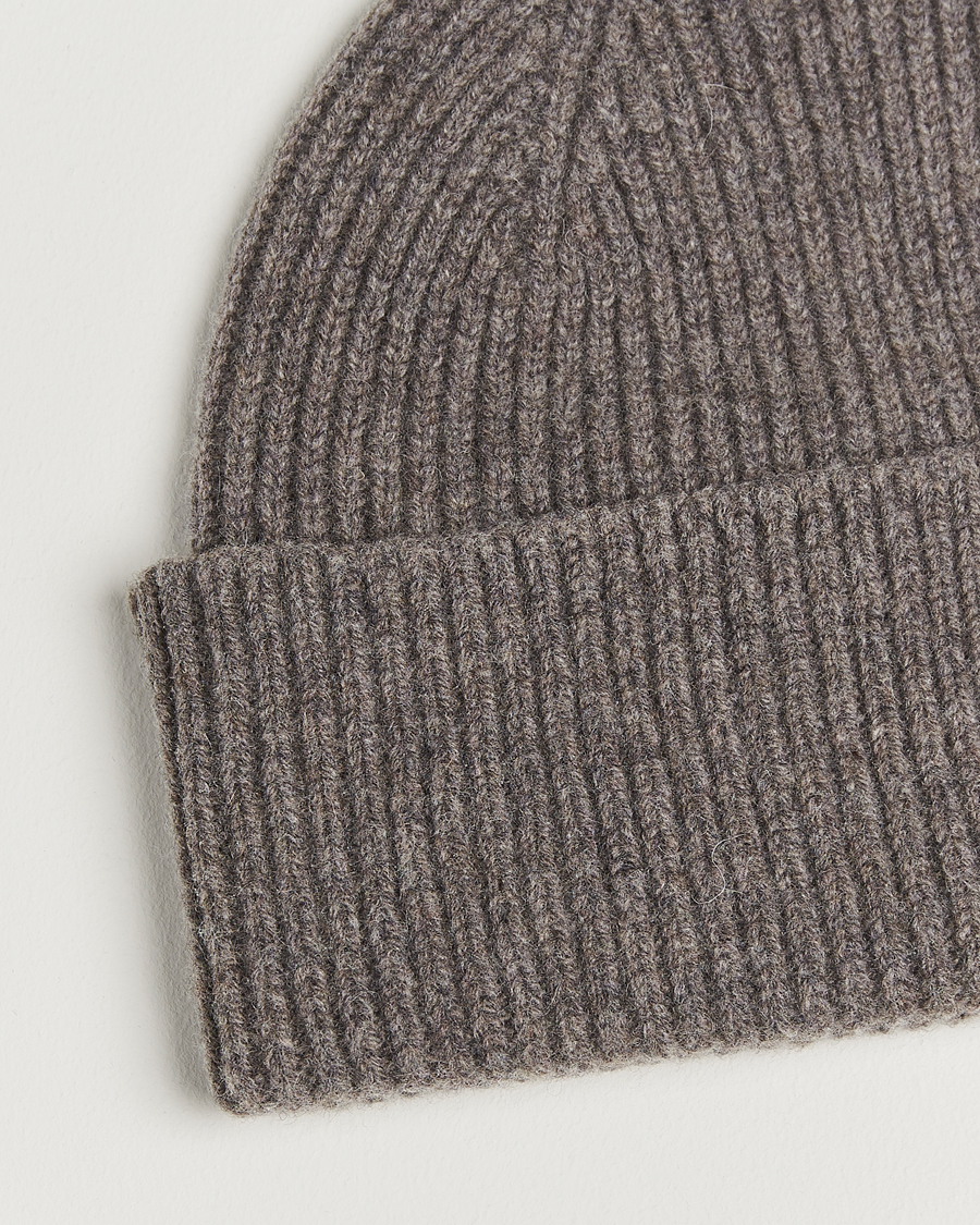 Herren | Mützen | Robert Mackie | Clyde Lambswool Beanie Light Brown