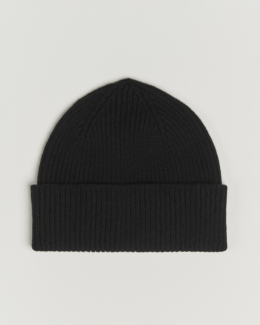 Herren | Mützen | Robert Mackie | Clyde Lambswool Beanie Black