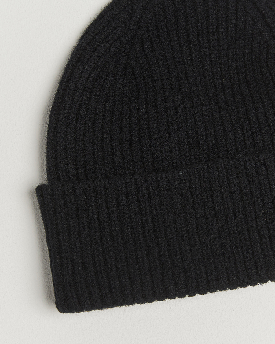 Herren | Mützen | Robert Mackie | Clyde Lambswool Beanie Black