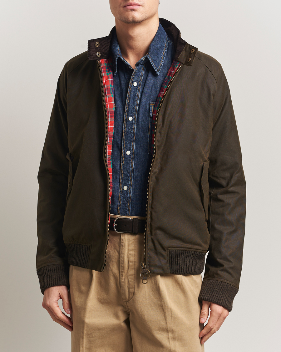 Herren | Jacken | Baracuta | Barbour x Porton Waxed Jacket Olive