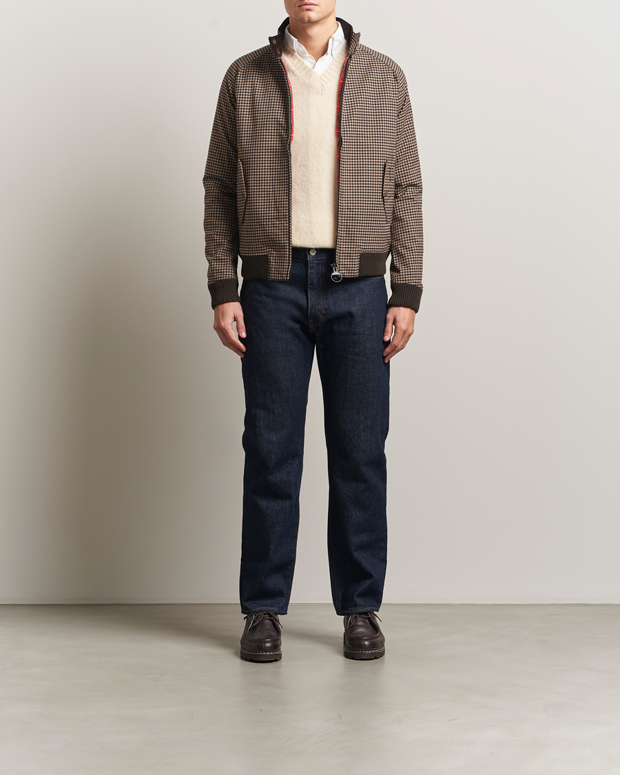 Herren | Jacken | Baracuta | Barbour x Porton Houndstooth Jacket Brown
