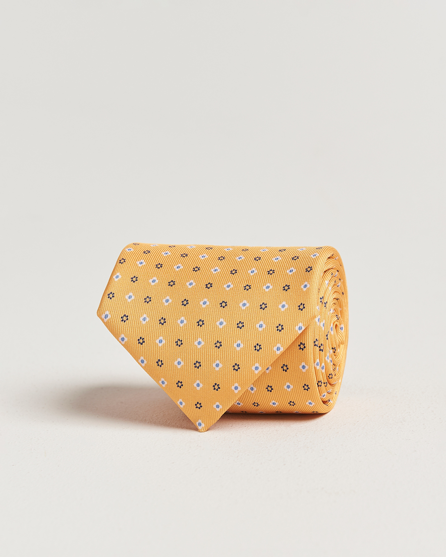 Herren | Krawatten | E. Marinella | 3-Fold Printed Silk Tie Yellow