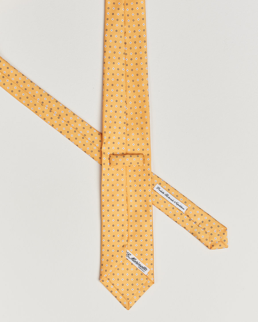 Herren | Krawatten | E. Marinella | 3-Fold Printed Silk Tie Yellow