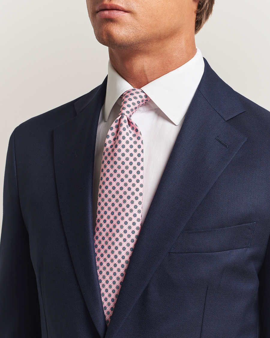 Herren | Krawatten | E. Marinella | 3-Fold Printed Silk Tie Pink