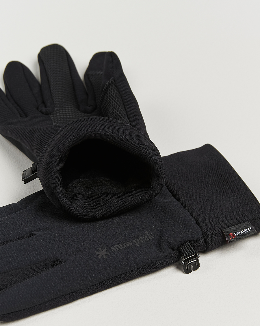Herren | Handschuhe | Snow Peak | Polartec Stretch Gloves Black