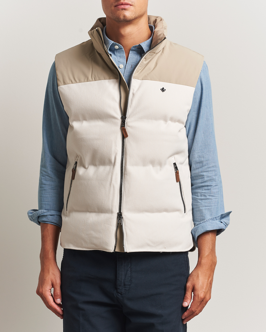 Herren | Westen | Morris | Catton Puffer Vest Off White