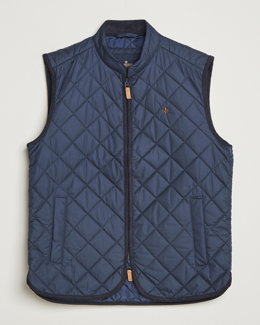 Herren | Westen | Morris | Teddy Quilted Vest Navy