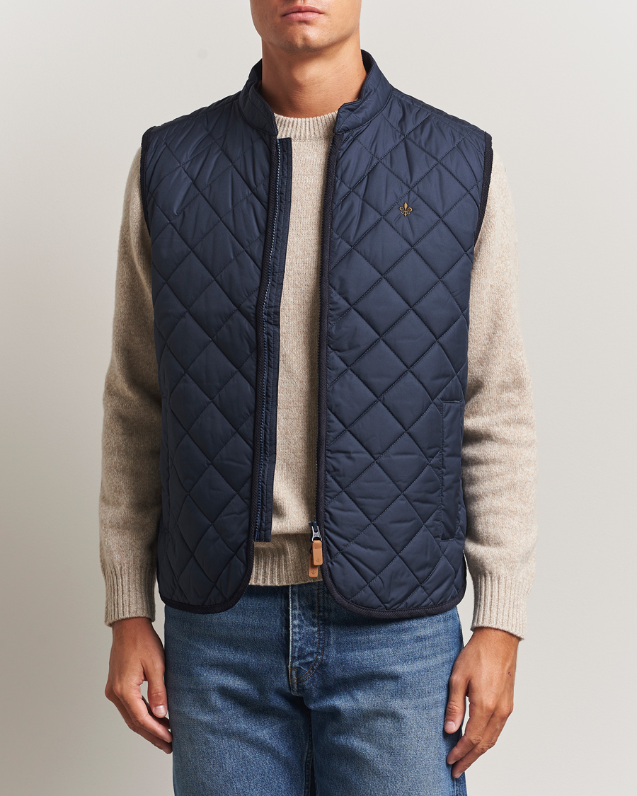 Herren | Westen | Morris | Teddy Quilted Vest Navy