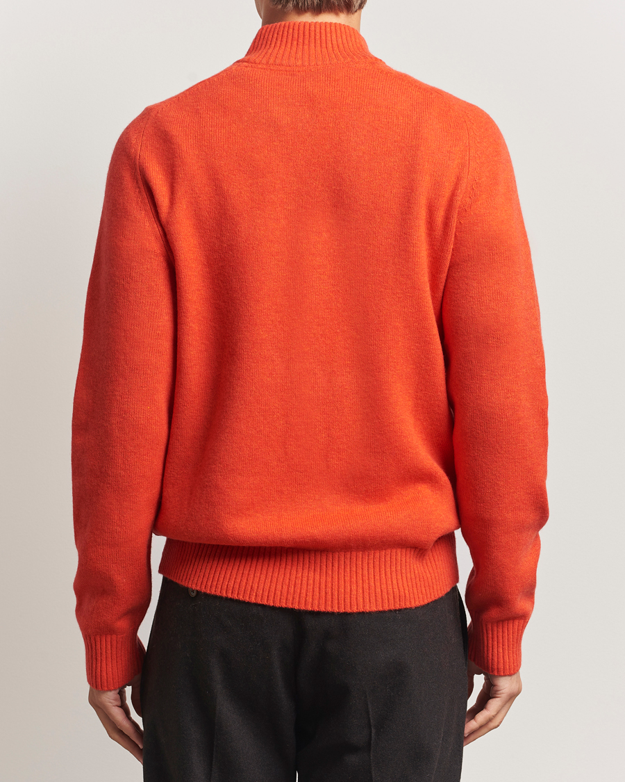 Herren | Pullover | Morris | Hertford Lambswool Merino Half Zip Red
