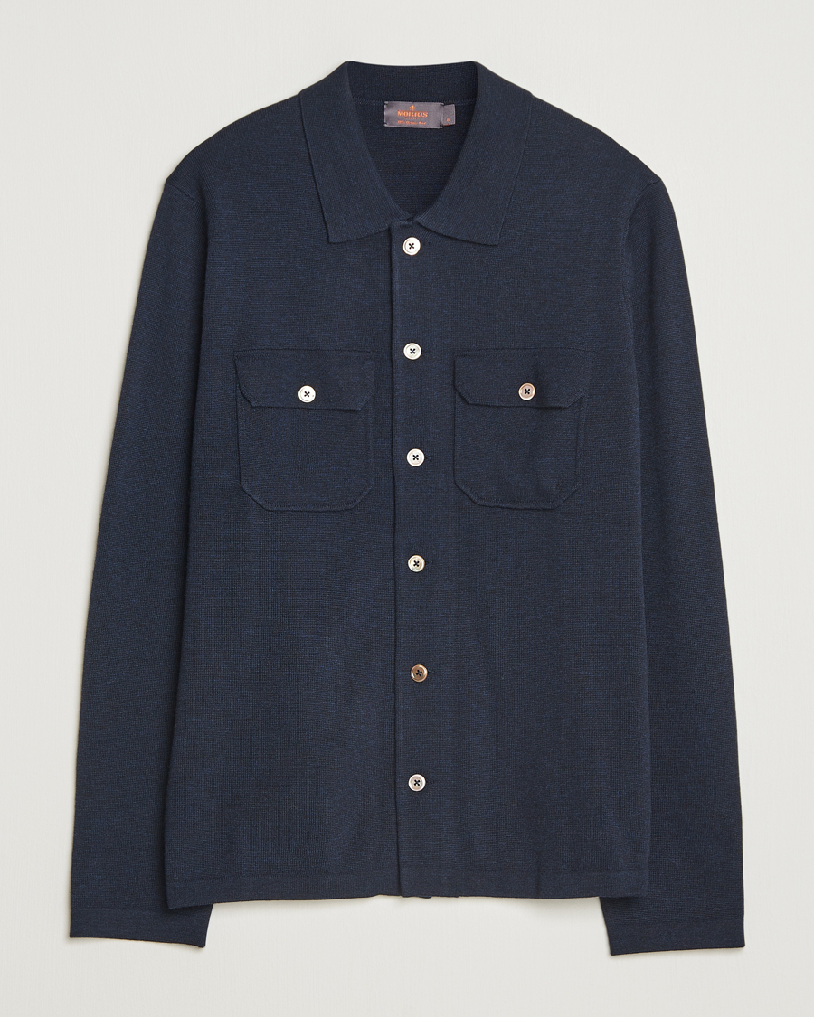 Herren | Hemden | Morris | Merino Walter Overshirt Navy