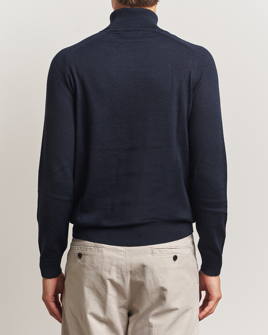Herren | Pullover | Morris | Merino Roller Neck Navy