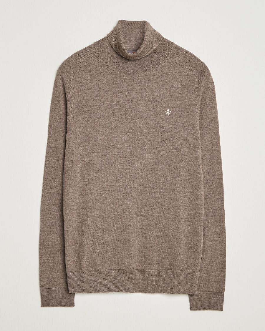 Herren | Pullover | Morris | Merino Roller Neck Brown