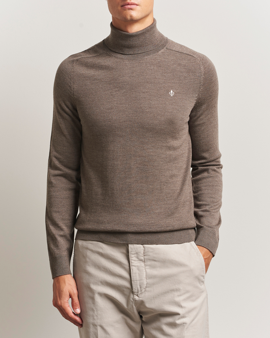 Herren | Pullover | Morris | Merino Roller Neck Brown