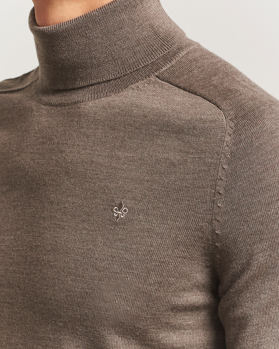 Herren | Pullover | Morris | Merino Roller Neck Brown