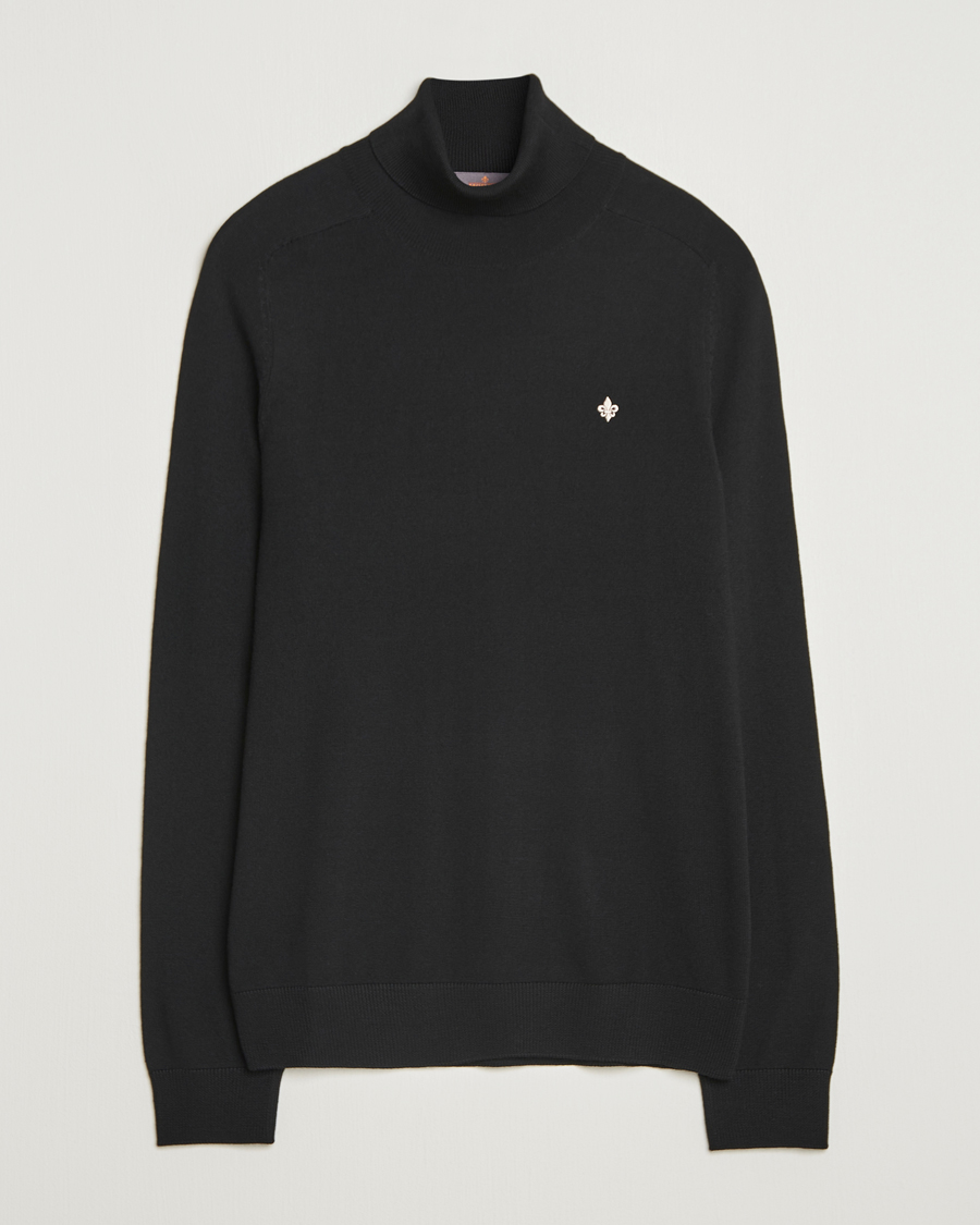 Herren | Pullover | Morris | Merino Roller Neck Black